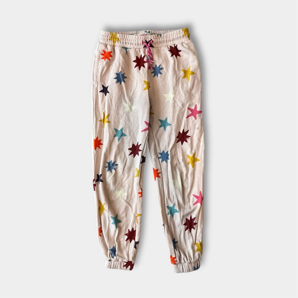 Mini Boden Printed Joggers Oatmeal Muti Stars 10